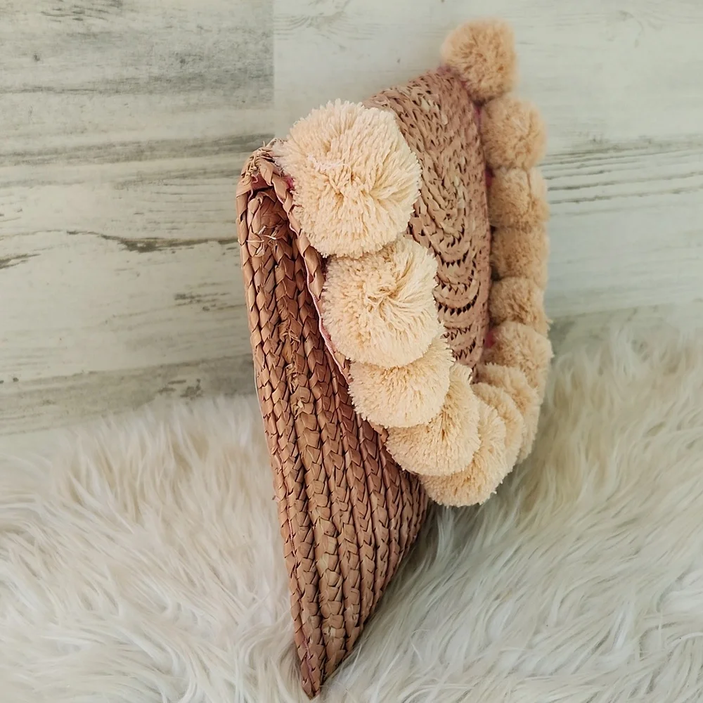 NWT SHIRALEAH FORTUNA STRAW CLUTCH - Picture 8 of 11